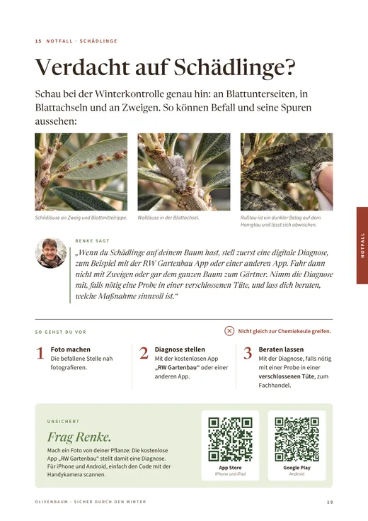 Seite 19: Notfall – Verdacht auf Schädlinge